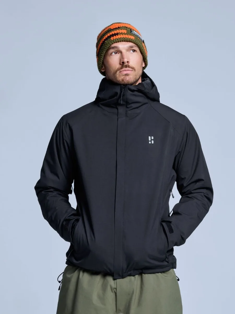 Poederbaas Ski-jas Heren Arctic 2L Insulated Zwart-XXL
