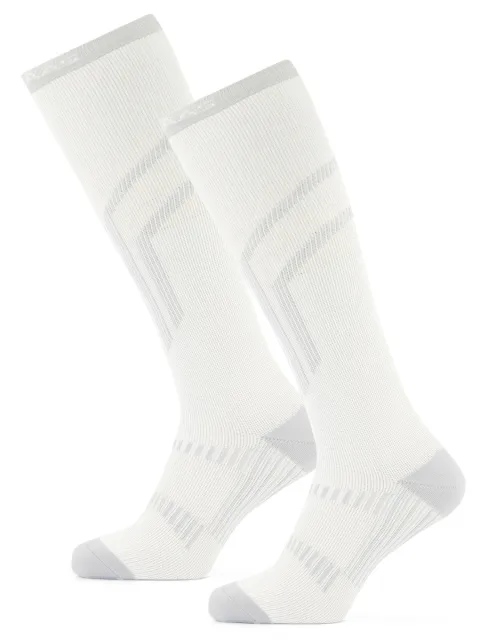 Poederbaas Skisokken Lightweight 2-pack Wit-43/46