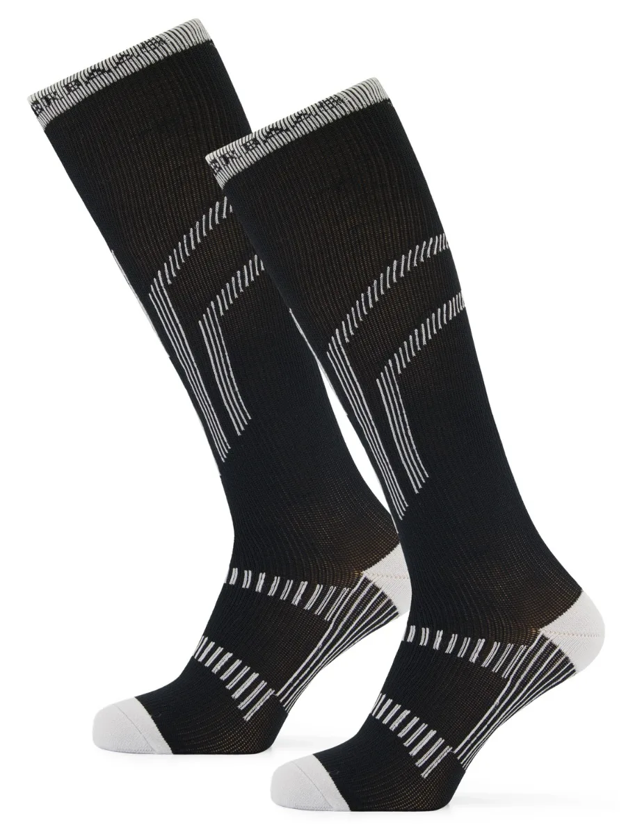 Poederbaas Skisokken Lightweight 2-pack Zwart-35/38