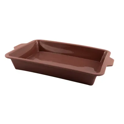 Point-Virgule - taartvorm Vintage Maroon - 100% platinum siliconen -34 x 24 x 6 cm. .