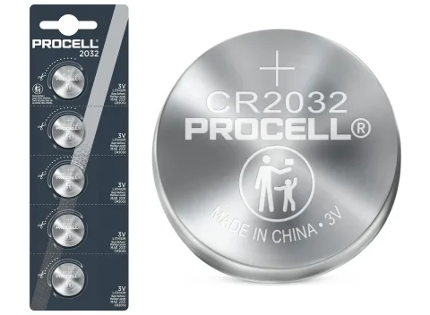 Procell Lithium Knoopcelbatterij CR2032 - 3V - 5 Stuks