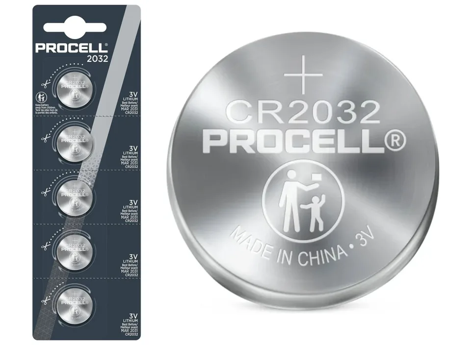 Procell Lithium Knoopcelbatterij CR2032 - 3V - 5 Stuks