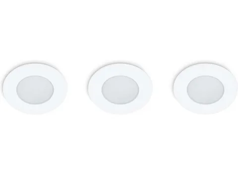 Prolight LED Inbouwspots Rond - 3x5W - IP65 - Wit
