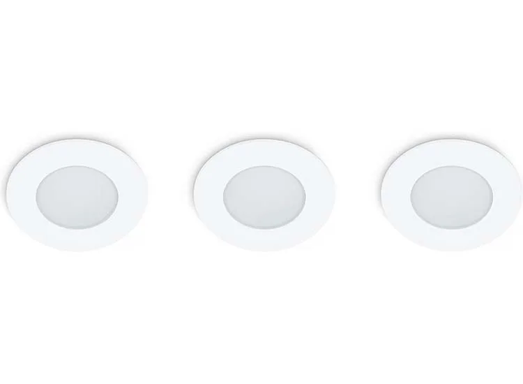 Prolight LED Inbouwspots Rond - 3x5W - IP65 - Wit