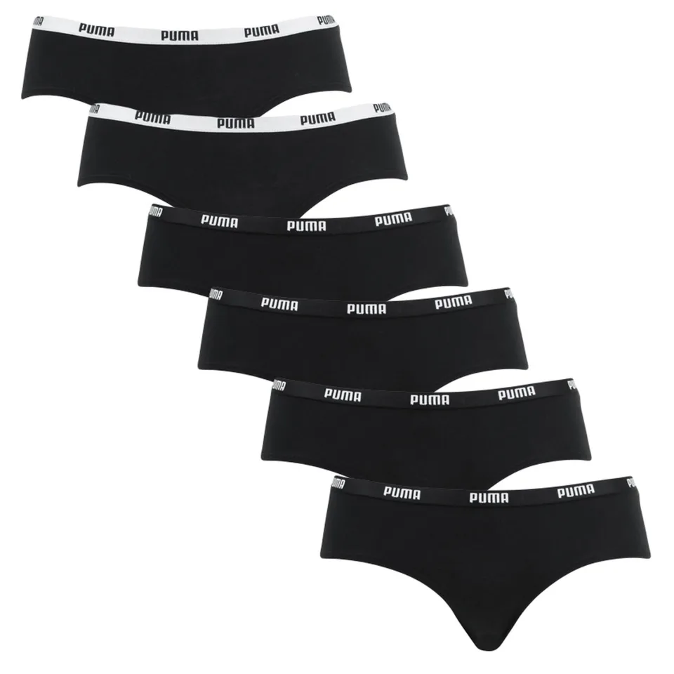 Puma Hipster Dames Zwart 6-Pack-L