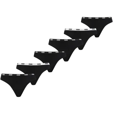 Puma String Dames Zwart 6-Pack-XS