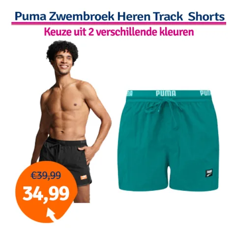 Puma Zwembroek Heren Track Shorts Teal-L