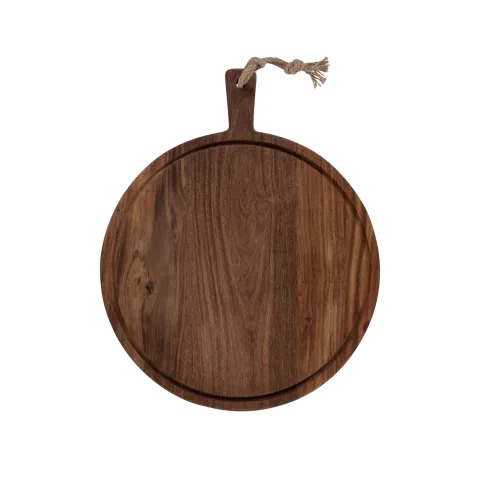 Pure Acacia Wood - Serveerplank rond - 45 cm .