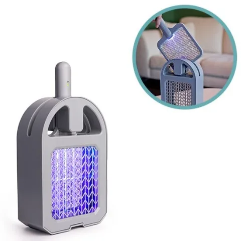 QLT 2-In-1 Muggenvanger Lamp - Als Racket En Stationair Te Gebruiken