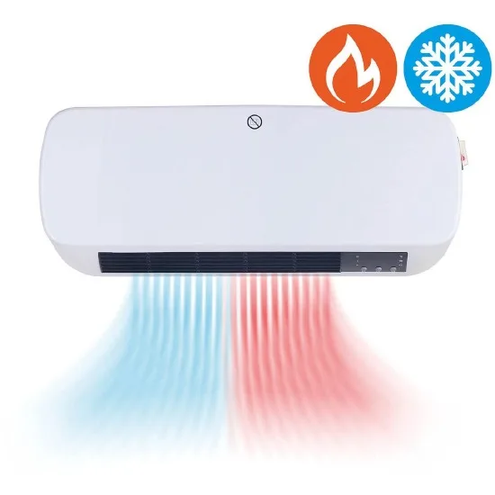 QLT 2-in-1 Ventilator en Verwarming met Wandmontage - Timer en Weekschema - Wit