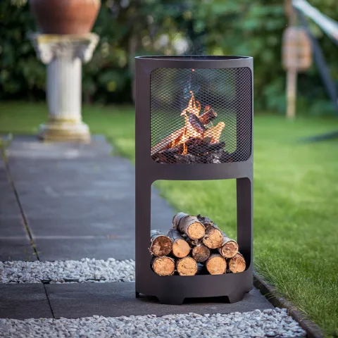 RedFire Premium Vuurhaard met Houtopslag Buffalo