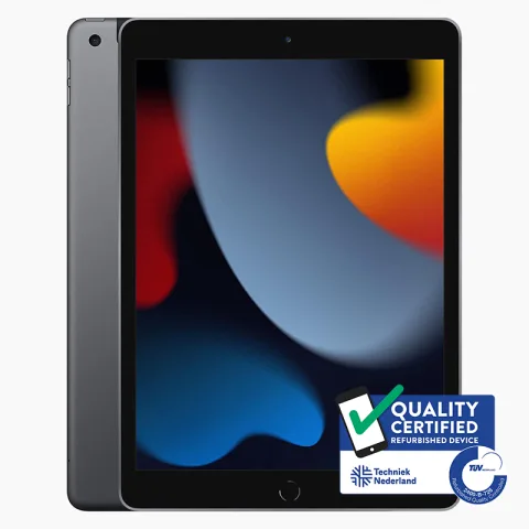 Refurbished Apple iPad 2021 64GB Zwart