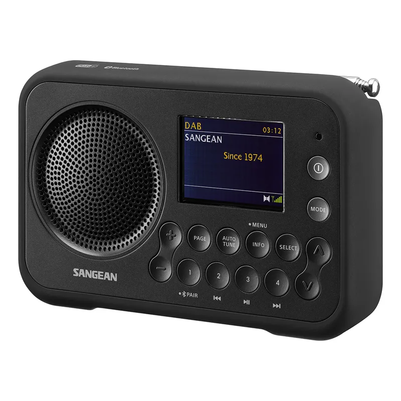 Sangean DPR-76BT DAB+ Radio Zwart