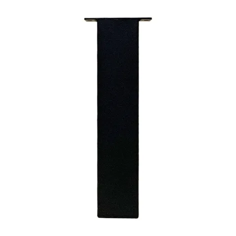 Set stalen rechte tafelpoten zwart vierkant 8 bij 8 cm en hoogte 40 cm (8 x 8 cm) - 4 stuks