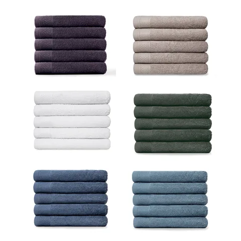 Set van 5 Nina 100% Katoenen Handdoeken