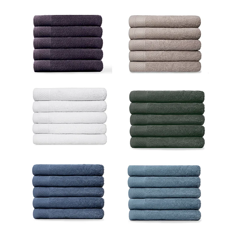 Set van 5 Nina 100% Katoenen Handdoeken