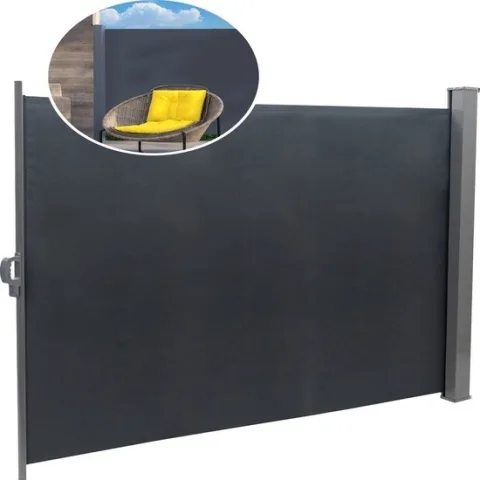 Silvergear Windscherm Uittrekbaar 180 x 300 cm - Antraciet