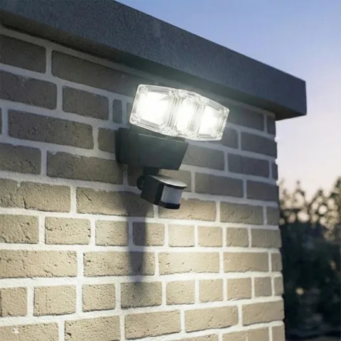 Solar beveiligingslamp james iii met bewegingsmelder en los paneel