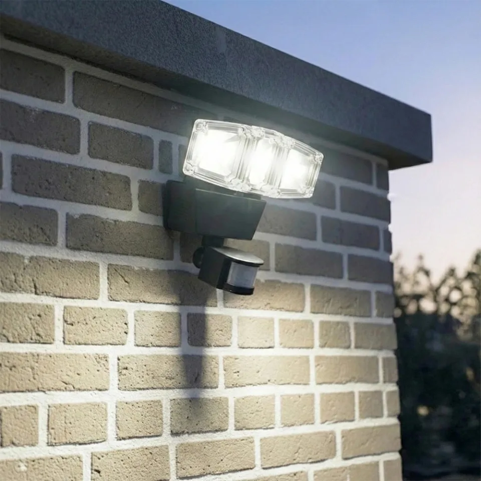 Solar beveiligingslamp james iii met bewegingsmelder en los paneel