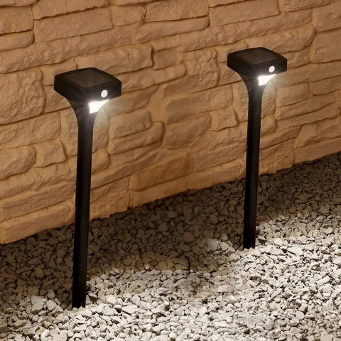 Solar priklamp move ii padverlichting zwart met bewegingssensor