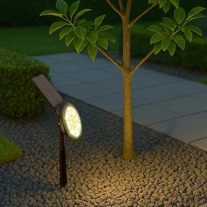 Solar spot sunny | dual white | tuinspot met grondspies
