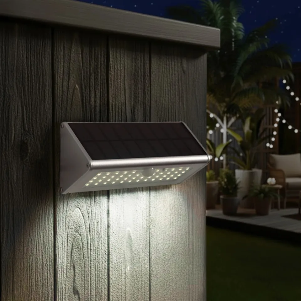 Solar wandlamp motion v | helder wit licht | met bewegingssensor