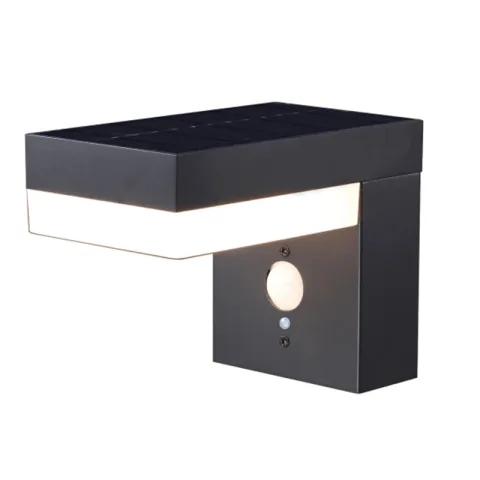 Solar wandlamp oslo warm wit licht met bewegingssensor