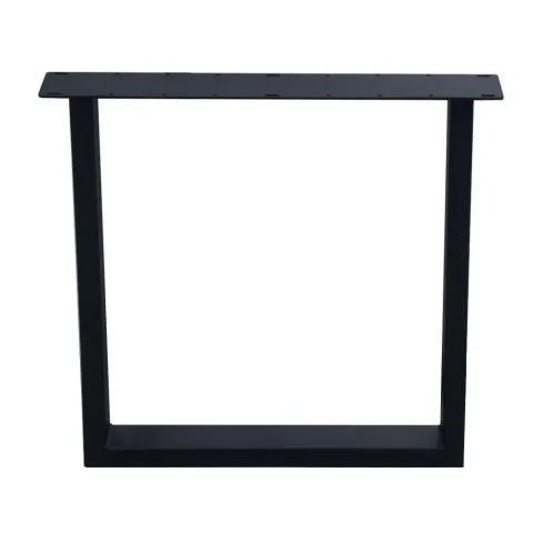 Stalen buiten U tafelpoot zwart 70 bij 10 cm en hoogte 72 cm (4 x 10 cm)