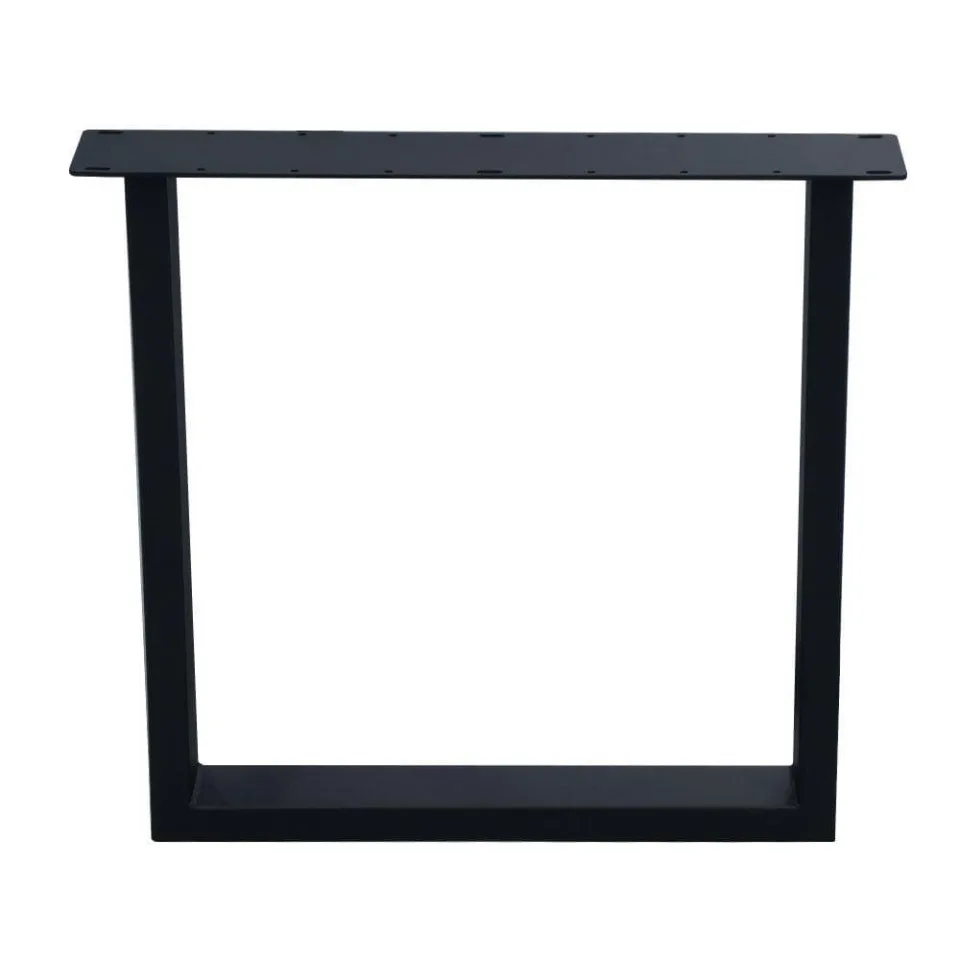 Stalen buiten U tafelpoot zwart 70 bij 10 cm en hoogte 72 cm (4 x 10 cm)