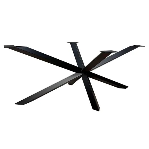 Stalen diamant matrix zwart spinpoot 180 bij 78 cm en hoogte 72 cm (6 x 6 cm)