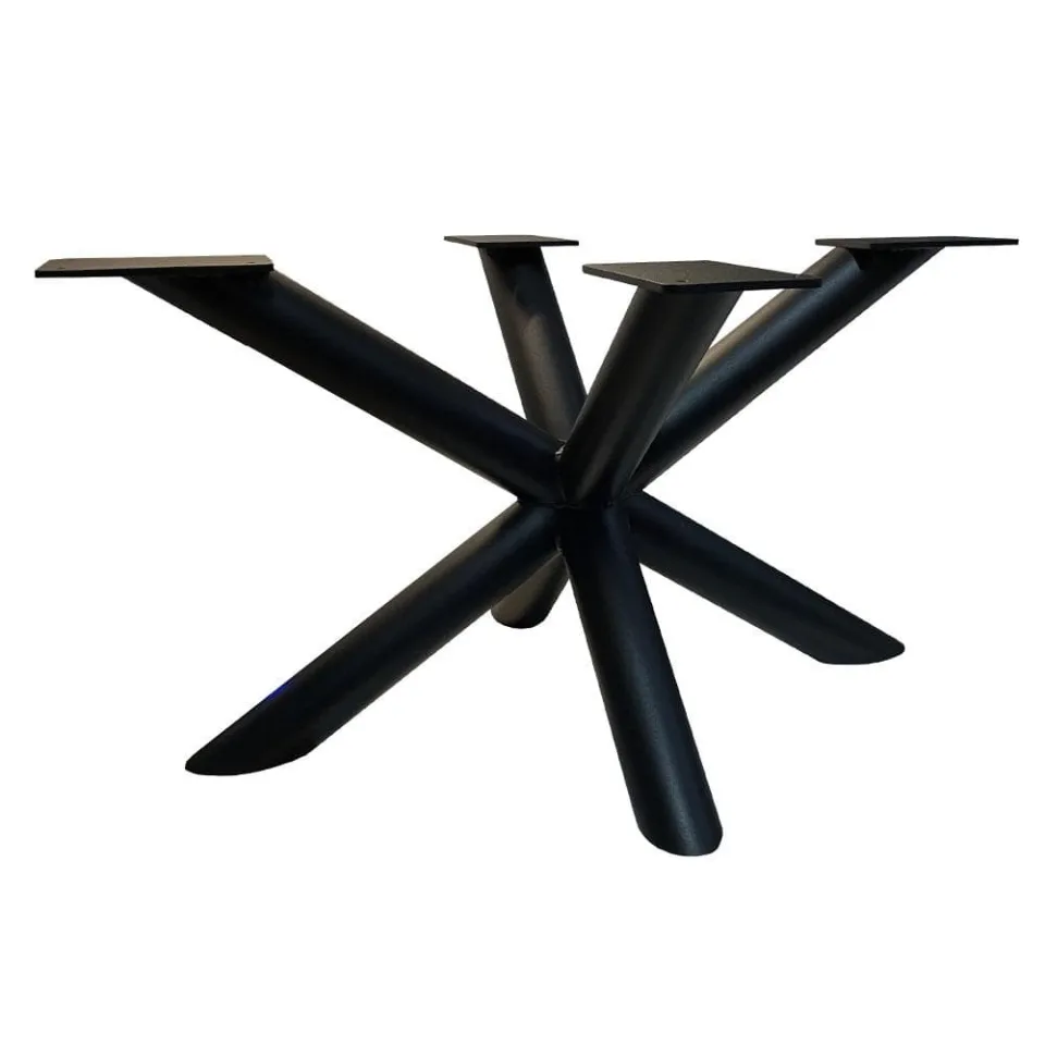 Stalen matrix zwart spinpoot 78 x 58 cm en hoogte 40 cm (ø 6 cm)