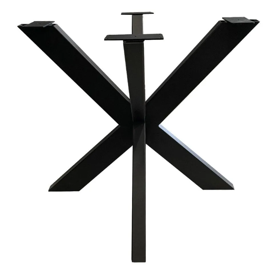 Stalen matrix zwart spinpoot 85 bij 85 cm en hoogte 72 cm (5 x 10 cm)