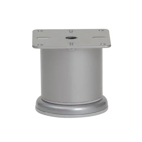 Stalen meubelpoot grijs rond ø 6 cm en hoogte 6,8 cm