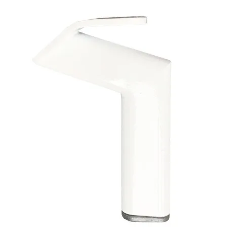 Stalen meubelpoot wit design 11,5 bij 2 cm en hoogte 16 cm