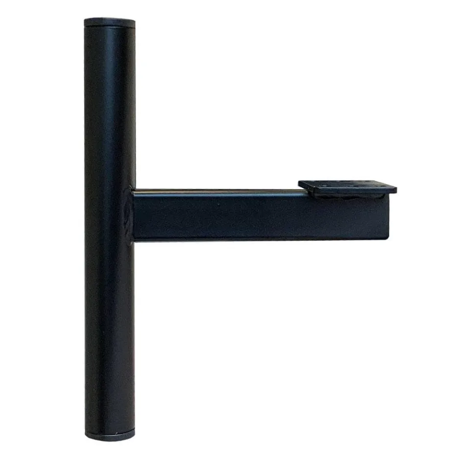 Stalen meubelpoot zwart rond ø 2,5 cm en hoogte 12 cm