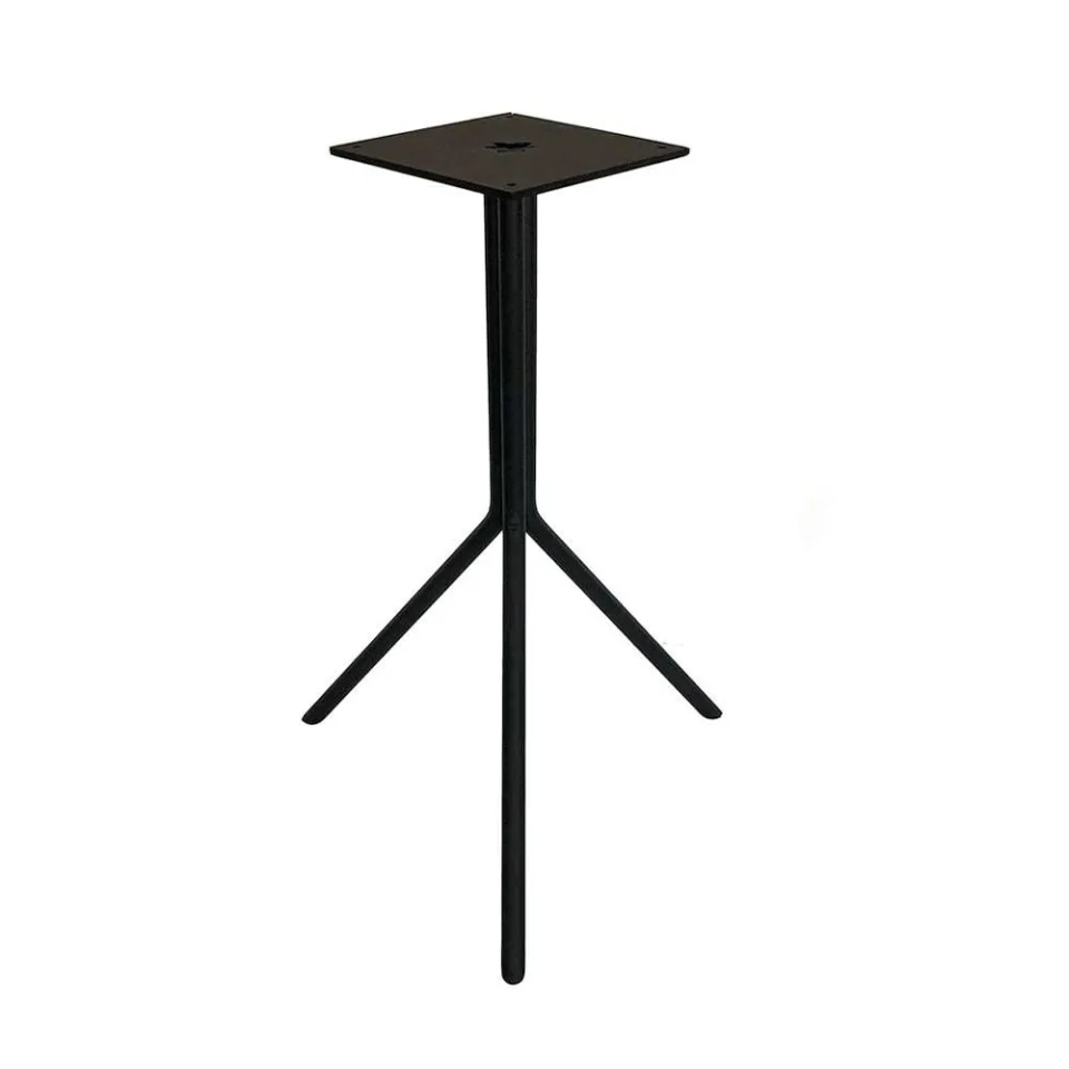 Stalen salononderstel zwart rond ø 36 cm en hoogte 45 cm (koker 1,6 cm)