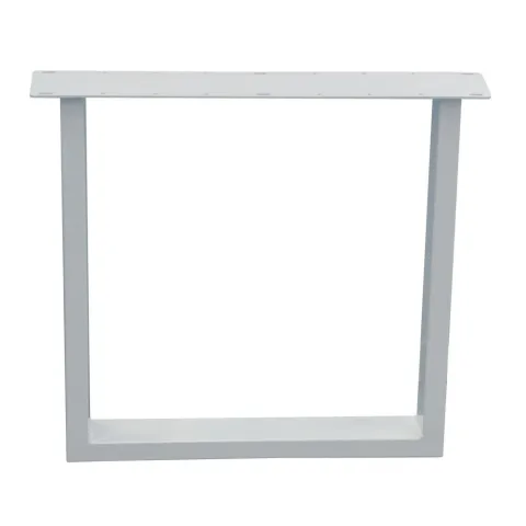 Stalen U tafelpoot wit 70 bij 10 cm en hoogte 72 cm (4 x 10 cm)