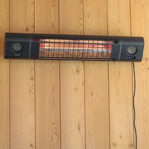 Sunred Terrasverwarming Sun and Sound met Bluetooth-Luidsprekers