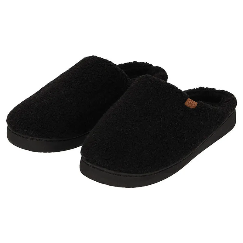 Teddy Wollen Heren Sloffen Zwart 41/42