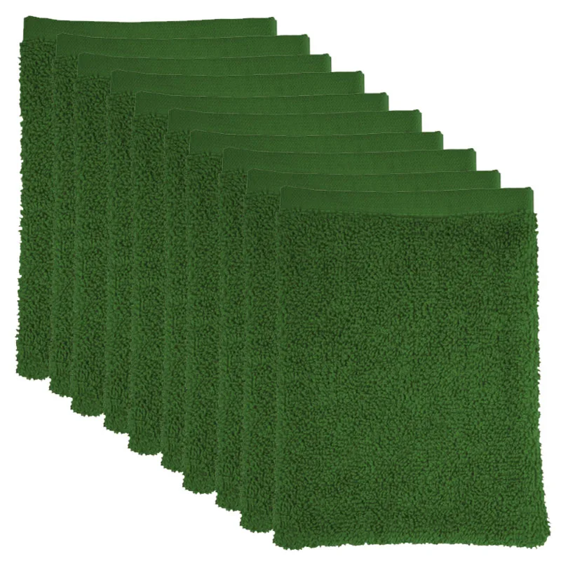 The One Washandjes Groen - 10 stuks