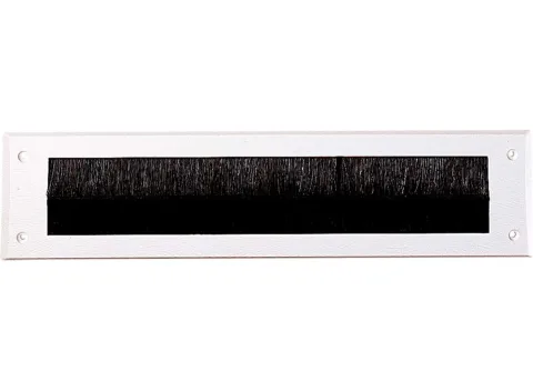 Tochtwering brievenbus - Met Borstel - Kunststof - 34 x 8 cm - Wit