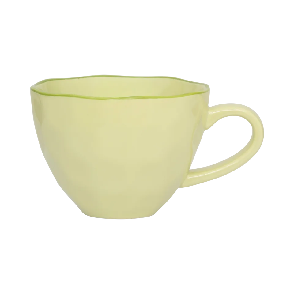 Urban Nature Culture - Good Morning Cup Cappuccino - sculpted - Pale Green .