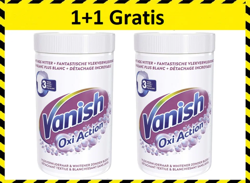 Vanish Oxi Action Poeder - Vlekverwijderaar Voor Witte Was - 1,5 kg 1+1 Gratis