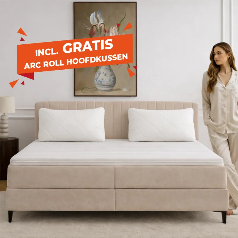 Vitality Pur Premium SKY Topdekmatras incl. GRATIS Arc Roll Hoofdkussen