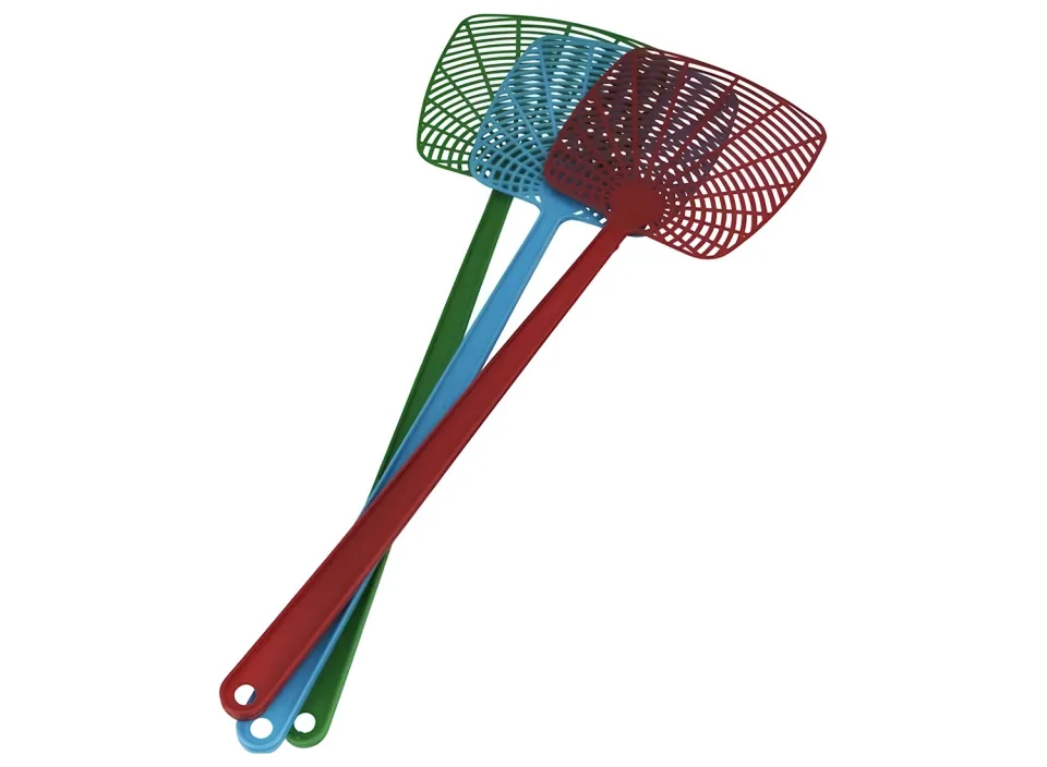 Vliegenmepper 3 Stuks 50 cm - Groen, Rood en Blauw