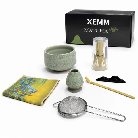 XEMM Matcha Set - 7-delige Set - Matcha klopper voor Matcha Thee en Accessoires