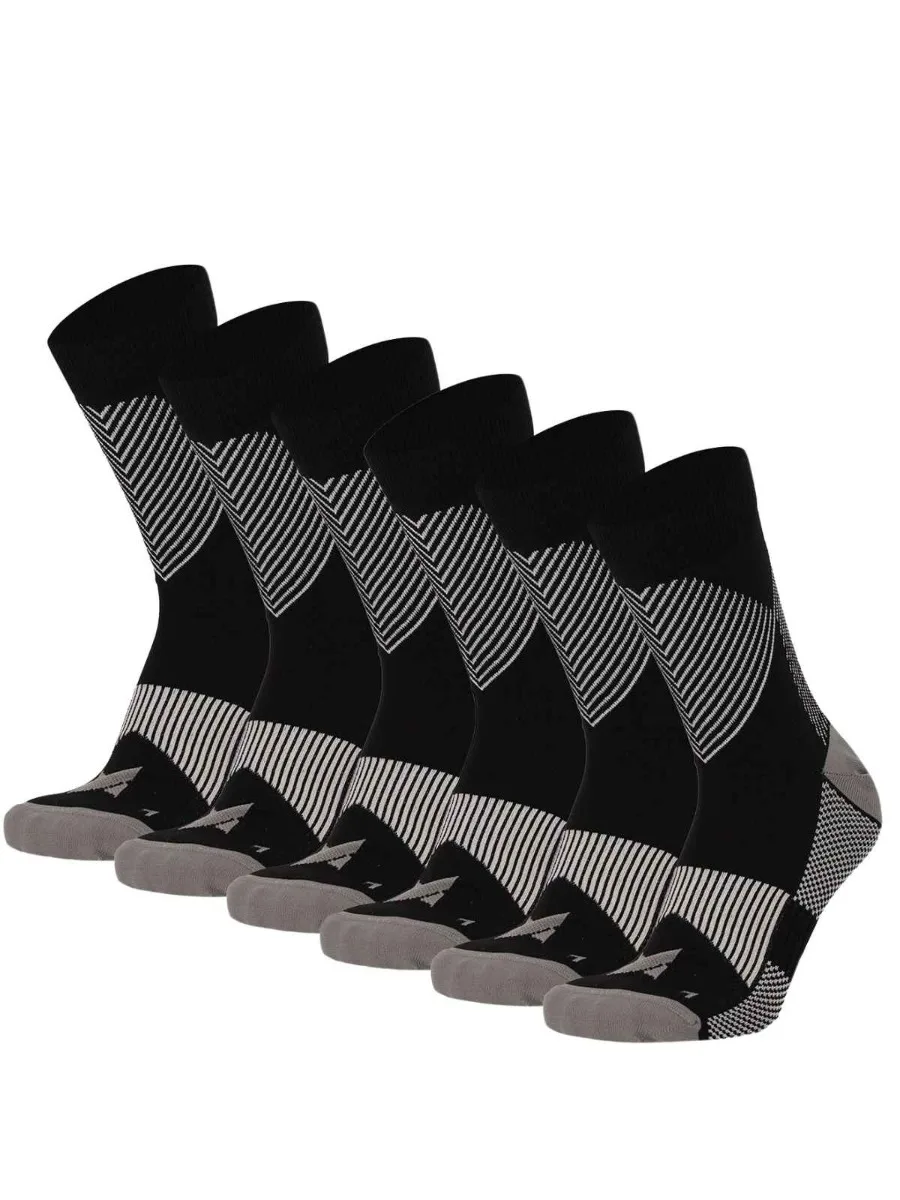 Xtreme Compressiesokken Quarter 6-pack Multi Black-35/38